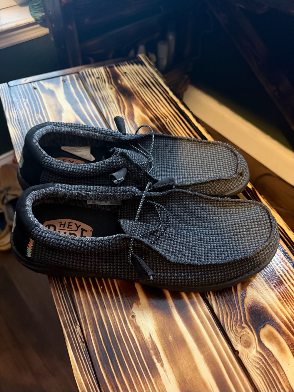 Hey Dude Men’s Casual Slip-On Loafers - Black